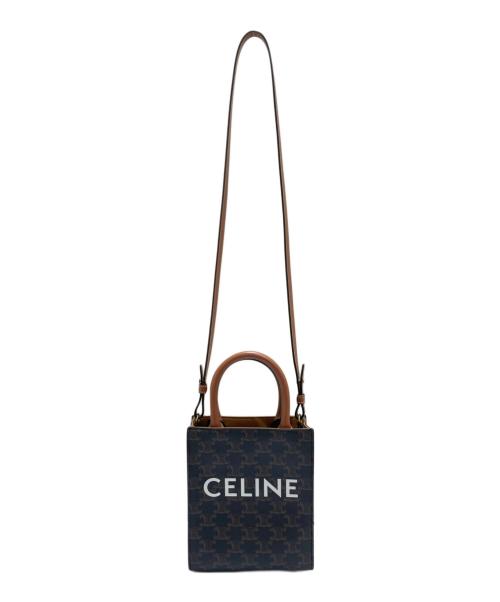 CELINE（セリーヌ）CELINE (セリーヌ) ミニバーティカルカバ ブラウン サイズ:ミニの古着・服飾アイテム