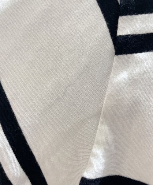 CELINE（セリーヌ）CELINE (セリーヌ) ルーズTシャツ ストライプ ブラック×ホワイト サイズ:Sの古着・服飾アイテム