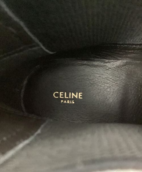 CELINE（セリーヌ）CELINE (セリーヌ) スウェードレザーチェルシーブーツ ブラウン×ブラック サイズ:42の古着・服飾アイテム