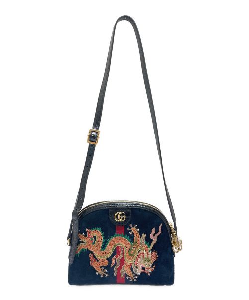 GUCCI（グッチ）GUCCI (グッチ) オフィディア  ショルダーバッグ ネイビーの古着・服飾アイテム