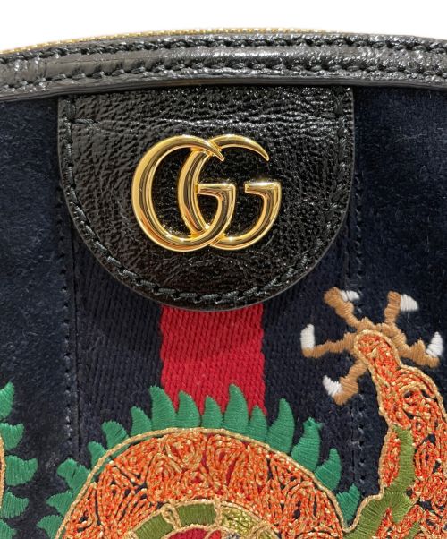 GUCCI（グッチ）GUCCI (グッチ) オフィディア  ショルダーバッグ ネイビーの古着・服飾アイテム