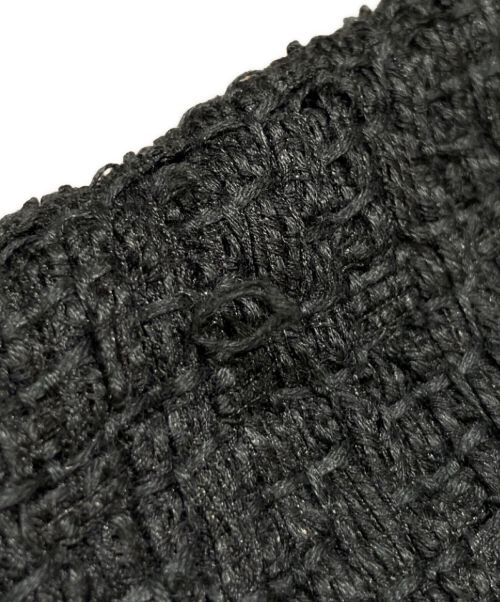 CHANEL（シャネル）CHANEL (シャネル) ノーカラーツイードジャケット ブラック サイズ:34の古着・服飾アイテム