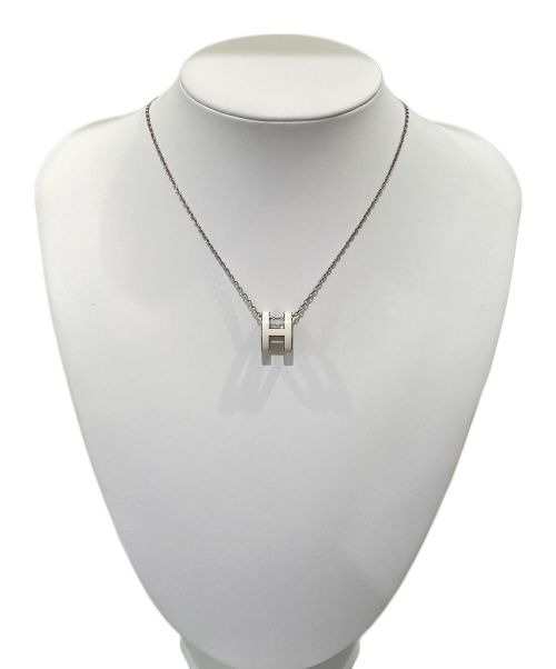 HERMES（エルメス）HERMES (エルメス) ポップアッシュHネックレス ホワイト×シルバーの古着・服飾アイテム