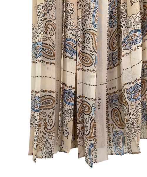 sacai（サカイ）sacai (サカイ) Bandana Print Dress ベージュ サイズ:2の古着・服飾アイテム