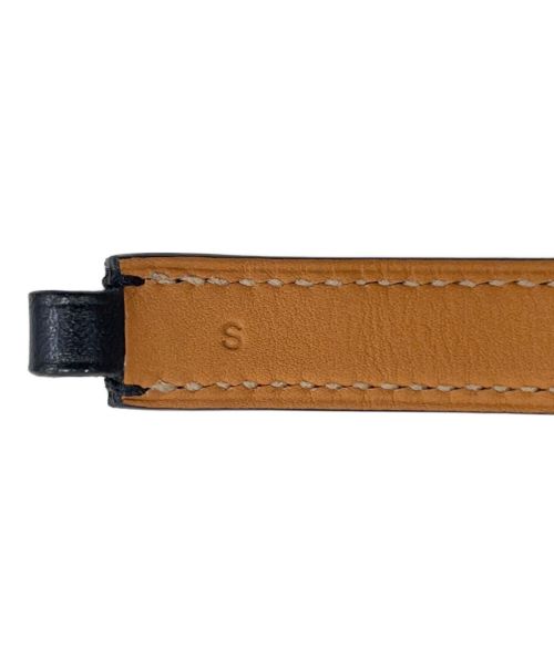 HERMES（エルメス）HERMES (エルメス) ドゥブルトゥールブレスレット ブラック サイズ:Sの古着・服飾アイテム