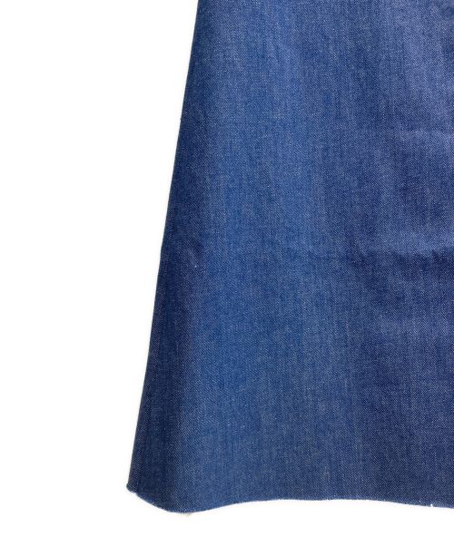 GUCCI（グッチ）GUCCI (グッチ) ロゴパッチデニムスカート インディゴ サイズ:40の古着・服飾アイテム