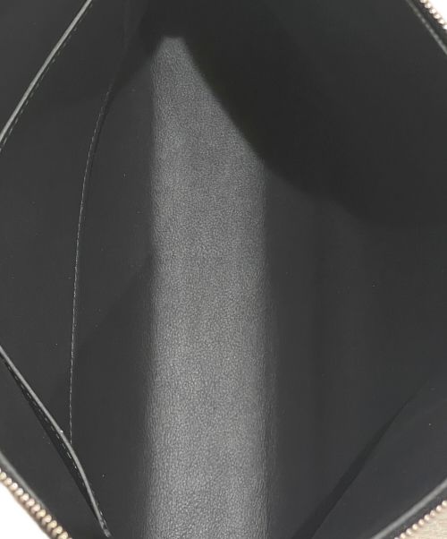 HERMES（エルメス）HERMES (エルメス) ジップアンゴーGM ブラック×シルバー金具 サイズ:GMの古着・服飾アイテム