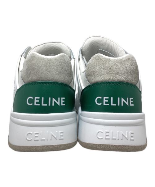 CELINE（セリーヌ）CELINE (セリーヌ) ローカットスニーカー ホワイト×グリーン サイズ:42の古着・服飾アイテム
