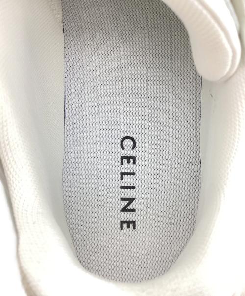 CELINE（セリーヌ）CELINE (セリーヌ) ローカットスニーカー ホワイト×グリーン サイズ:42の古着・服飾アイテム