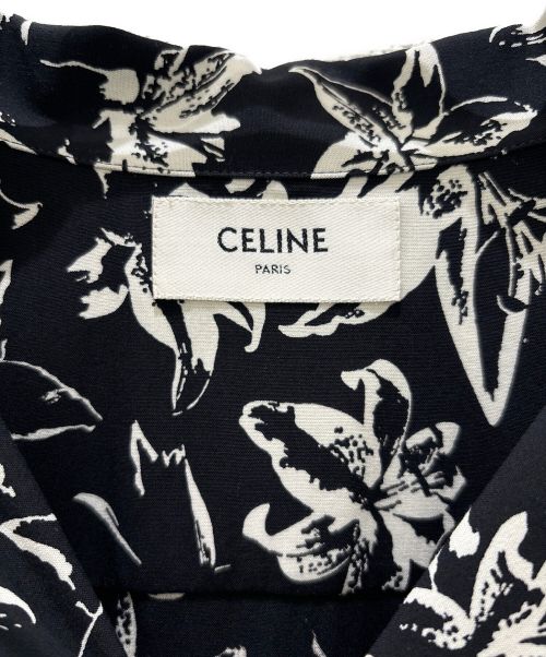 CELINE（セリーヌ）CELINE (セリーヌ) ハワイアンシャツ ブラック サイズ:38の古着・服飾アイテム