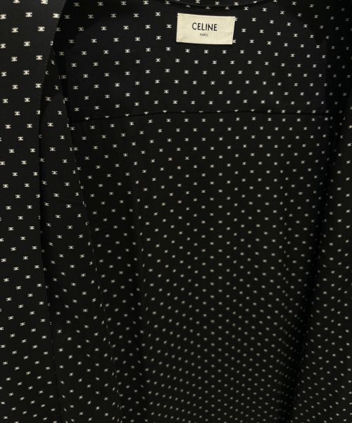 CELINE（セリーヌ）CELINE (セリーヌ) ハワイアンシャツ ブラック サイズ:38の古着・服飾アイテム