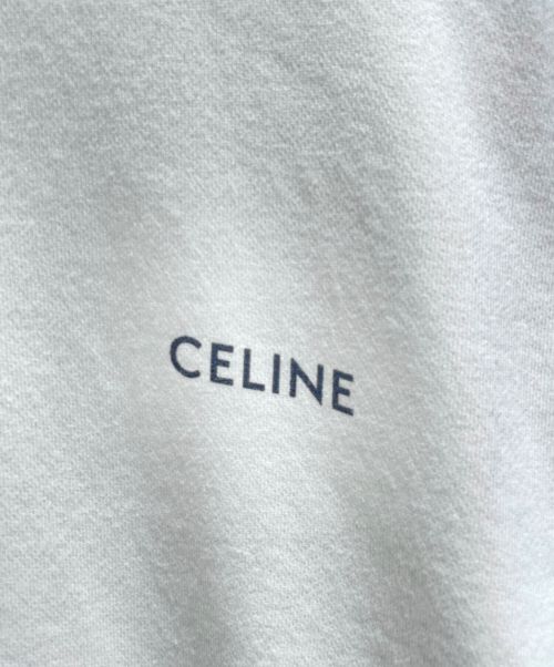 CELINE（セリーヌ）CELINE (セリーヌ) ロゴルーズスウェット ホワイト サイズ:Sの古着・服飾アイテム