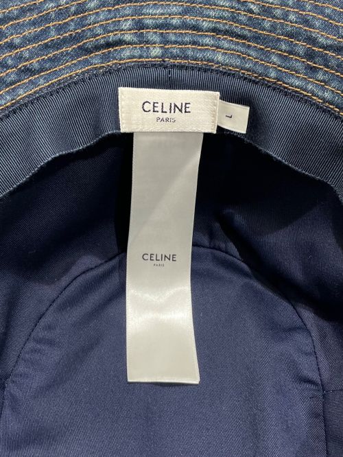 CELINE（セリーヌ）CELINE (セリーヌ) トレイルウォッシュデニムハット インディゴ サイズ:Lの古着・服飾アイテム