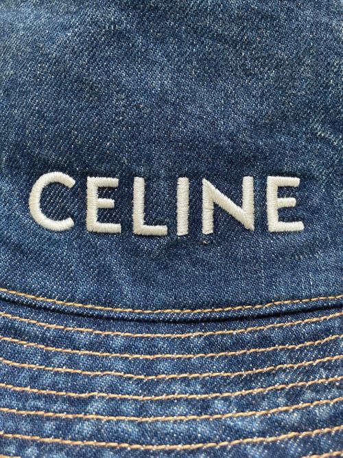 CELINE（セリーヌ）CELINE (セリーヌ) トレイルウォッシュデニムハット インディゴ サイズ:Lの古着・服飾アイテム
