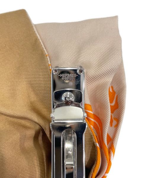 HERMES（エルメス）HERMES (エルメス) エクス バレッタ オレンジ×ベージュの古着・服飾アイテム
