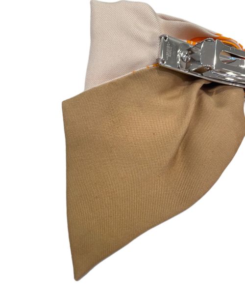 HERMES（エルメス）HERMES (エルメス) エクス バレッタ オレンジ×ベージュの古着・服飾アイテム