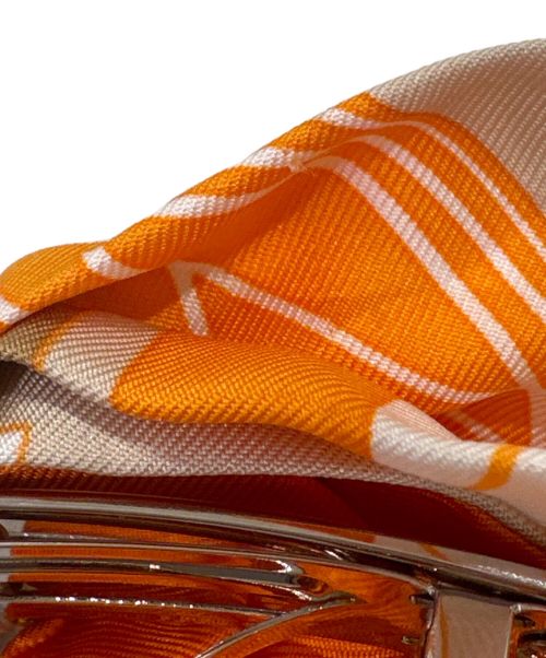 HERMES（エルメス）HERMES (エルメス) エクス バレッタ オレンジ×ベージュの古着・服飾アイテム