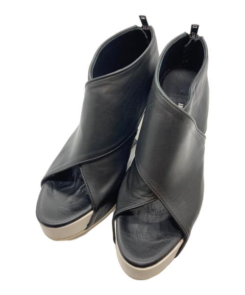 ANN DEMEULEMEESTER（アンドゥムルメステール）ANN DEMEULEMEESTER (アンドゥムルメステール) サンダル ブラック サイズ:36の古着・服飾アイテム