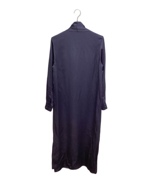 Saint Laurent Paris（サンローランパリ）Saint Laurent Paris (サンローランパリ) ラヴァリエネックロングシャツ ネイビー サイズ:38の古着・服飾アイテム