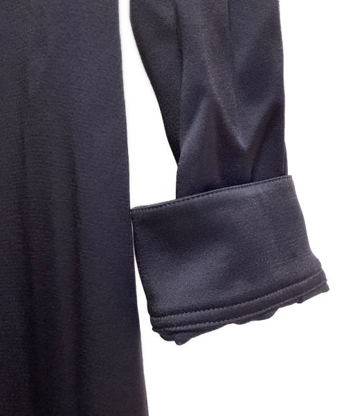 Saint Laurent Paris（サンローランパリ）Saint Laurent Paris (サンローランパリ) ラヴァリエネックロングシャツ ネイビー サイズ:38の古着・服飾アイテム
