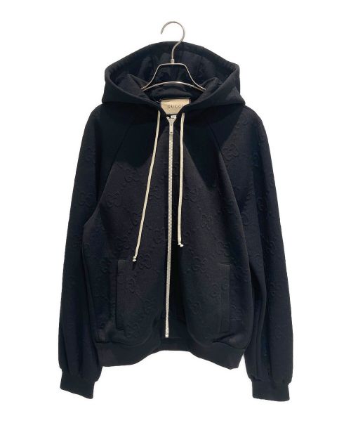 GUCCI（グッチ）GUCCI (グッチ) GGジャージージャガードジャケット ブラック サイズ:Sの古着・服飾アイテム