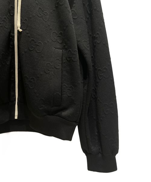 GUCCI（グッチ）GUCCI (グッチ) GGジャージージャガードジャケット ブラック サイズ:Sの古着・服飾アイテム
