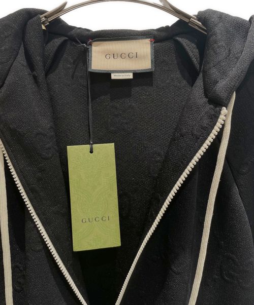 GUCCI（グッチ）GUCCI (グッチ) GGジャージージャガードジャケット ブラック サイズ:Sの古着・服飾アイテム