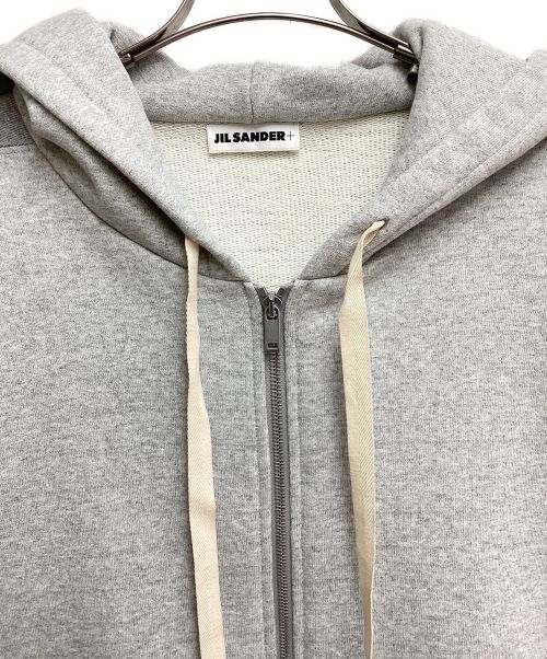 JIL SANDER+（ジルサンダープラス）JIL SANDER+ (ジルサンダープラス) ジップアップフーディ グレー サイズ:Mの古着・服飾アイテム