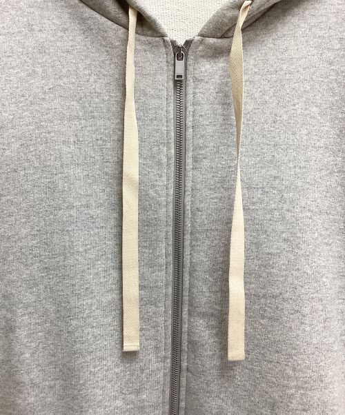 JIL SANDER+（ジルサンダープラス）JIL SANDER+ (ジルサンダープラス) ジップアップフーディ グレー サイズ:Mの古着・服飾アイテム