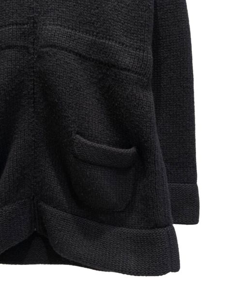CHANEL（シャネル）CHANEL (シャネル) カシミヤベルテッドニットコート ブラック サイズ:46の古着・服飾アイテム