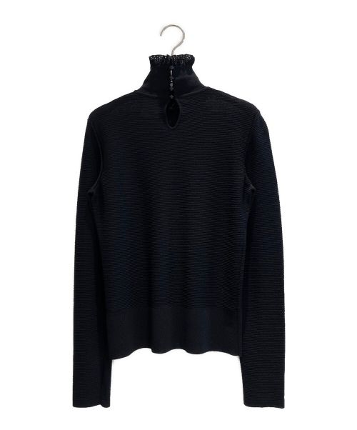 CHANEL（シャネル）CHANEL (シャネル) ハイネックブラウス ブラック サイズ:42の古着・服飾アイテム