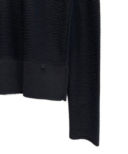 CHANEL（シャネル）CHANEL (シャネル) ハイネックブラウス ブラック サイズ:42の古着・服飾アイテム