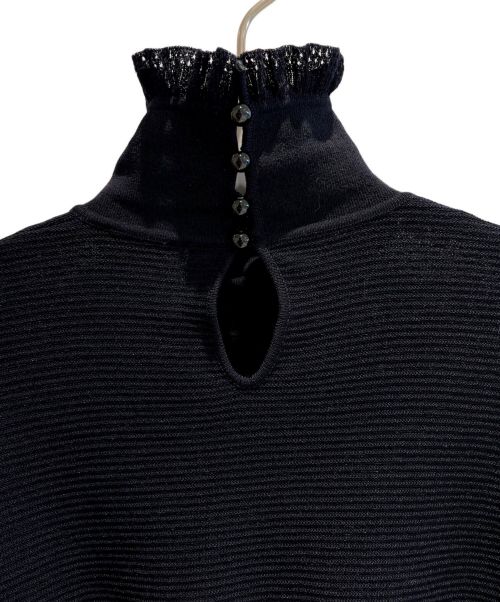 CHANEL（シャネル）CHANEL (シャネル) ハイネックブラウス ブラック サイズ:42の古着・服飾アイテム