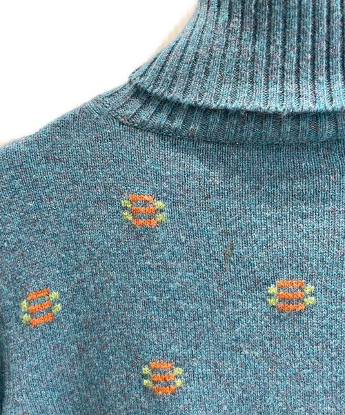 CHANEL（シャネル）CHANEL (シャネル) ハイネックニット ブルー サイズ:42の古着・服飾アイテム