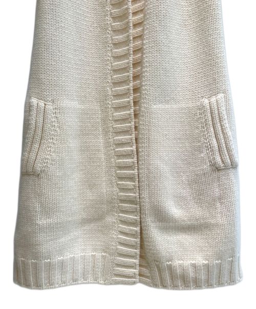 HERMES（エルメス）HERMES (エルメス) ニットカーディガン アイボリー サイズ:40の古着・服飾アイテム