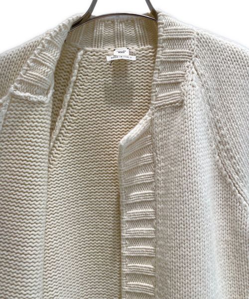 HERMES（エルメス）HERMES (エルメス) ニットカーディガン アイボリー サイズ:40の古着・服飾アイテム