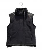 HERMESエルメス）の古着「HERMÈS Yoke Down Vest/ヨークダウンベスト/ダウンベスト/レザーベスト」｜ブラック