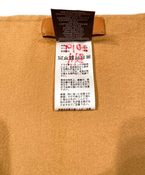 HERMES（エルメス）HERMES (エルメス) カシミヤケープ キャメル サイズ:FREEの古着・服飾アイテム