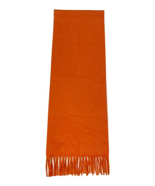 HERMES（エルメス）HERMES (エルメス) カシミヤストール オレンジの古着・服飾アイテム
