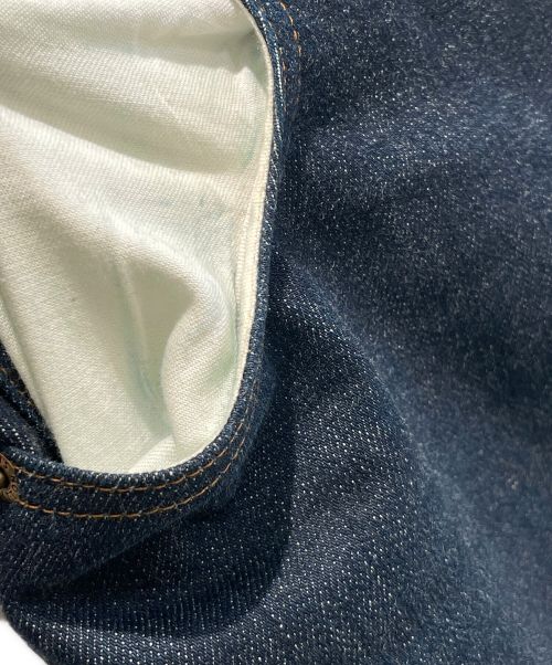 LOUIS VUITTON（ルイ ヴィトン）LOUIS VUITTON (ルイ ヴィトン) モノグラムレザーパッチスリムデニムパンツ インディゴ サイズ:26の古着・服飾アイテム