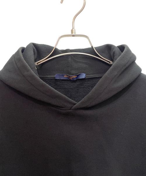LOUIS VUITTON（ルイ ヴィトン）LOUIS VUITTON (ルイ ヴィトン) インサイドアウト バックラベル プルオーバーパーカー ブラック サイズ:Mの古着・服飾アイテム