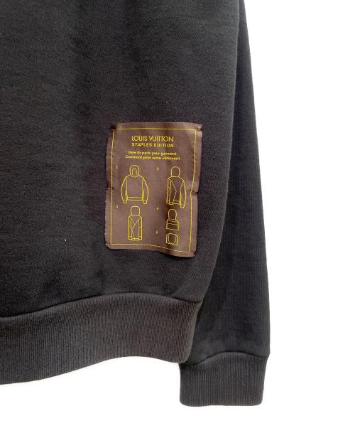 LOUIS VUITTON（ルイ ヴィトン）LOUIS VUITTON (ルイ ヴィトン) インサイドアウト バックラベル プルオーバーパーカー ブラック サイズ:Mの古着・服飾アイテム