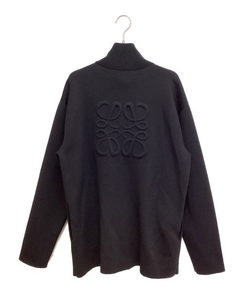 LOEWE（ロエベ）LOEWE (ロエベ) Zip up cardigan（ジップアップ カーディガン） ブラック サイズ:Mの古着・服飾アイテム