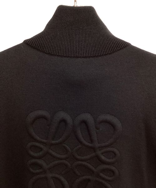 LOEWE（ロエベ）LOEWE (ロエベ) Zip up cardigan（ジップアップ カーディガン） ブラック サイズ:Mの古着・服飾アイテム