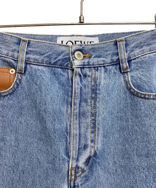LOEWE（ロエベ）LOEWE (ロエベ) Washed fisherman denim(ウォッシュ加工 フィッシャーマンジーンズ) インディゴ サイズ:44の古着・服飾アイテム
