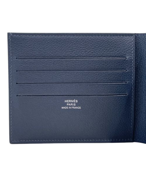 HERMES（エルメス）HERMES (エルメス) シチズンツイルコンパクトウォレット ネイビーの古着・服飾アイテム