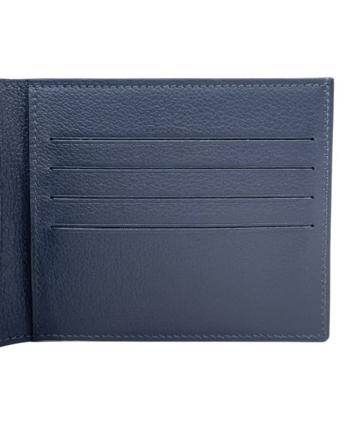 HERMES（エルメス）HERMES (エルメス) シチズンツイルコンパクトウォレット ネイビーの古着・服飾アイテム