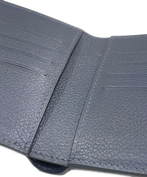 HERMES（エルメス）HERMES (エルメス) シチズンツイルコンパクトウォレット ネイビーの古着・服飾アイテム