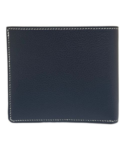 HERMES（エルメス）HERMES (エルメス) H セリエ コンパクトウォレット ネイビーの古着・服飾アイテム