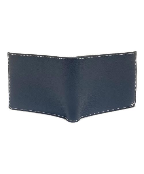 HERMES（エルメス）HERMES (エルメス) H セリエ コンパクトウォレット ネイビーの古着・服飾アイテム